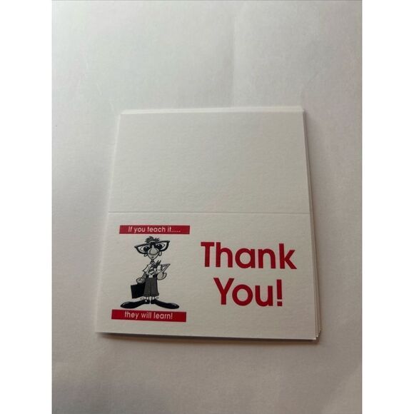 Business Cards Thank you folded kidzcanlearn 800pc - Picture 1 of 5